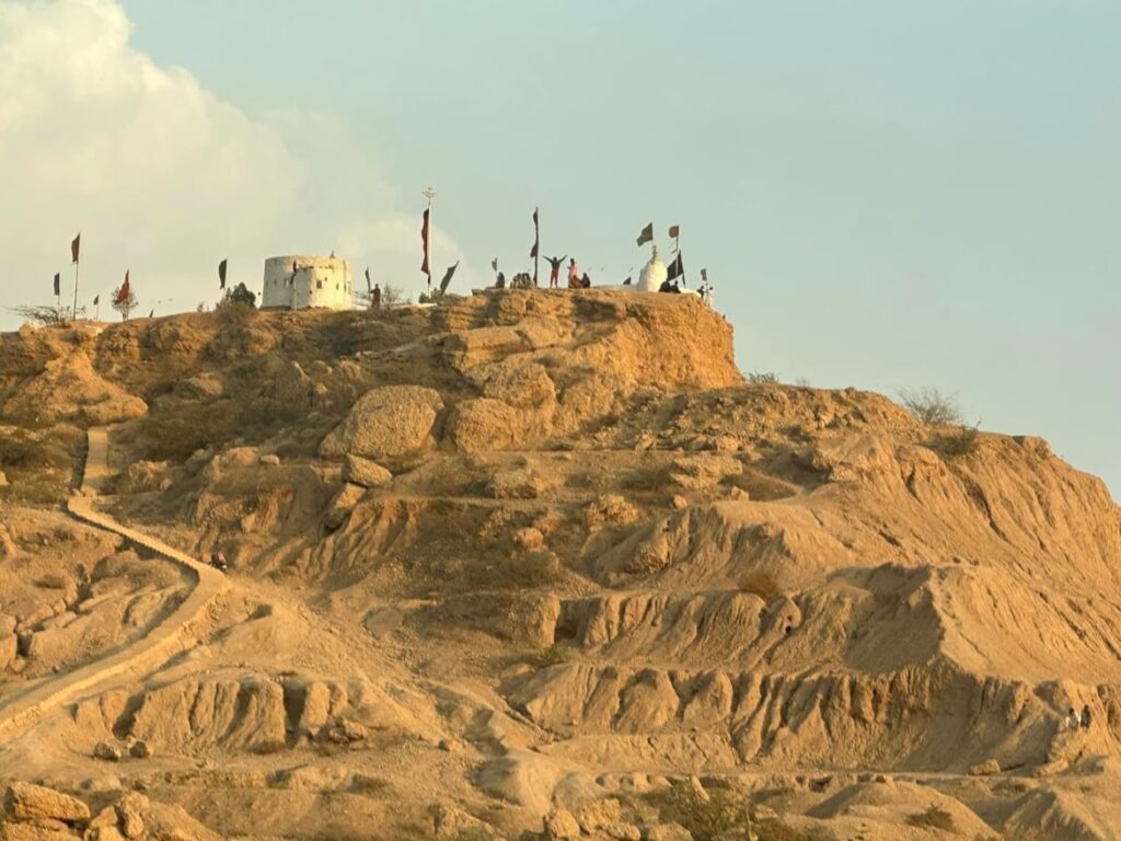 Man proclaiming God's blessing over the nation of Pakistan from the hills