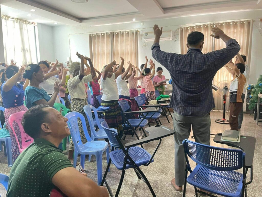 People worshipping Jesus in their native language