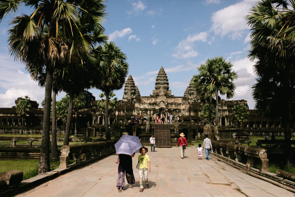 Cambodian culture keys like Angkor Wat (pictured) can open the door for different generations to work together in rebuilding the country and a 'highway for God'.